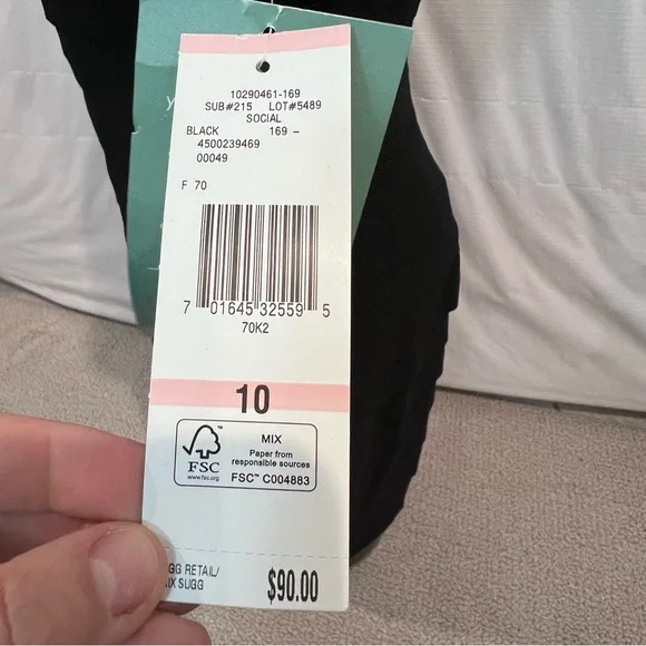 Jones Wear Dress NWT Lace Sleeveless Knee Length Ruffle Dress Women’s Size 10, - Picture 16 of 16